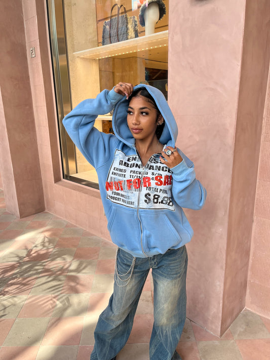 888 PRICE TAG BLUE HOODIE