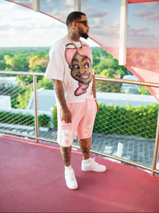 PENNY PROUD PINK & WHITE TEE