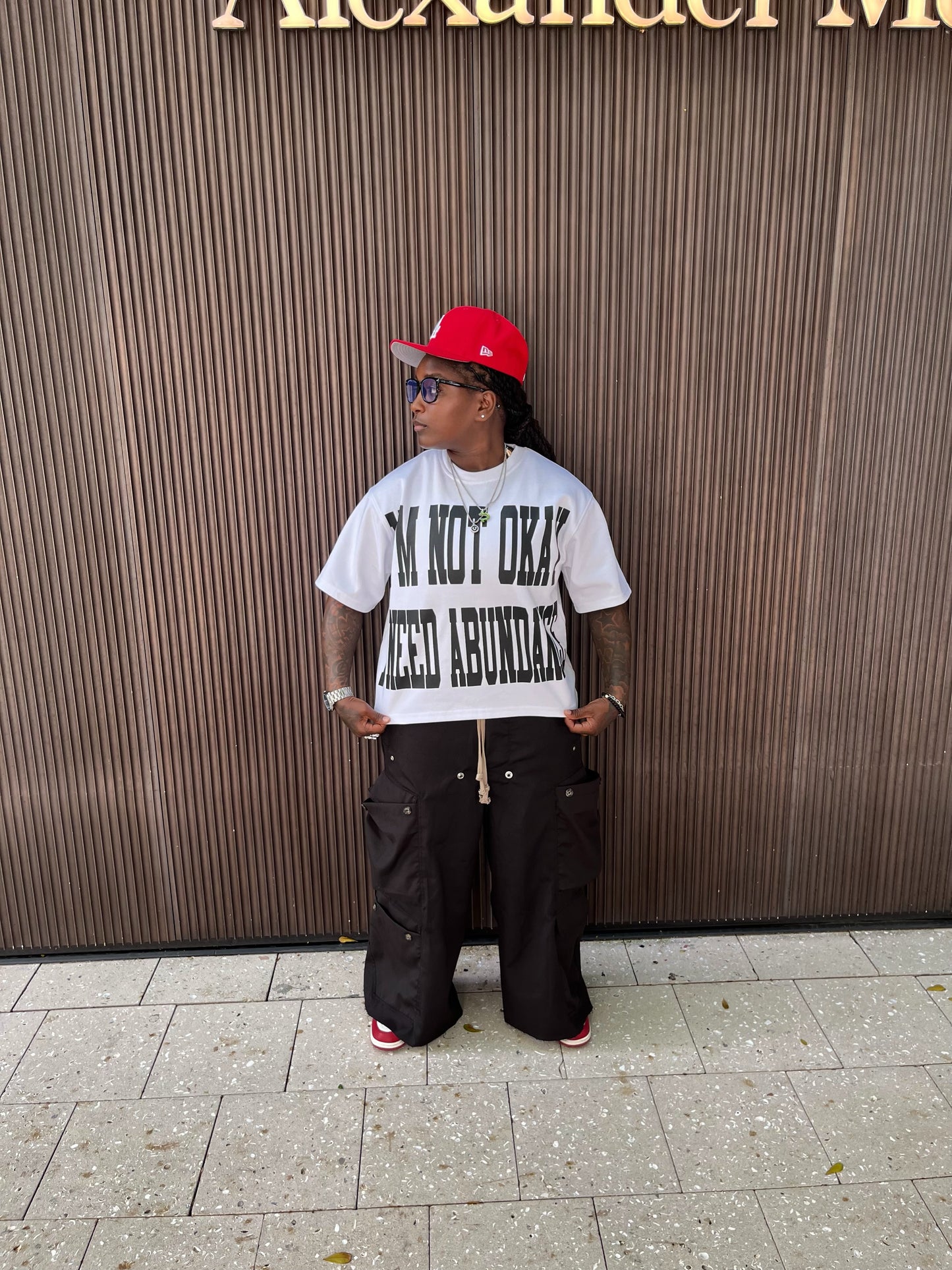 I NEED ABUNDANCE WHITE TEE