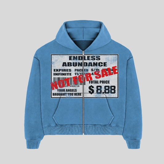 888 PRICE TAG BLUE HOODIE