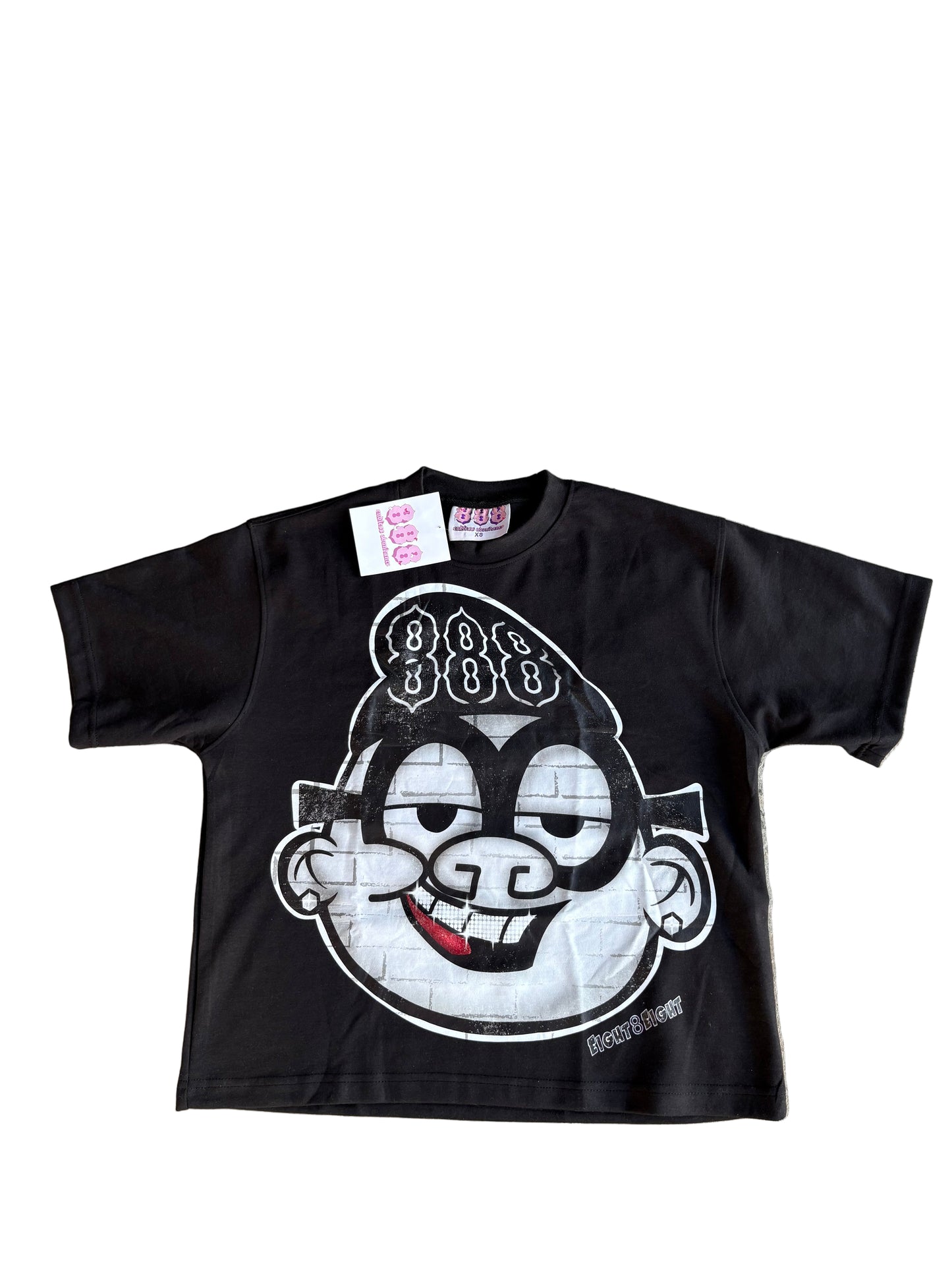 888 IRWIN BLACK/GRAY & WHITE TEE