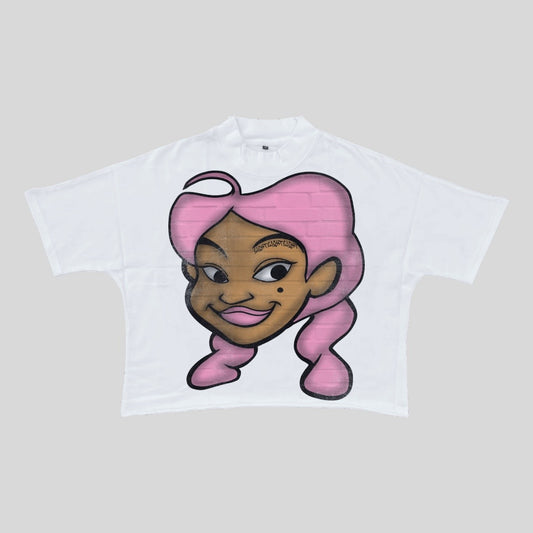 PENNY PROUD PINK & WHITE TEE